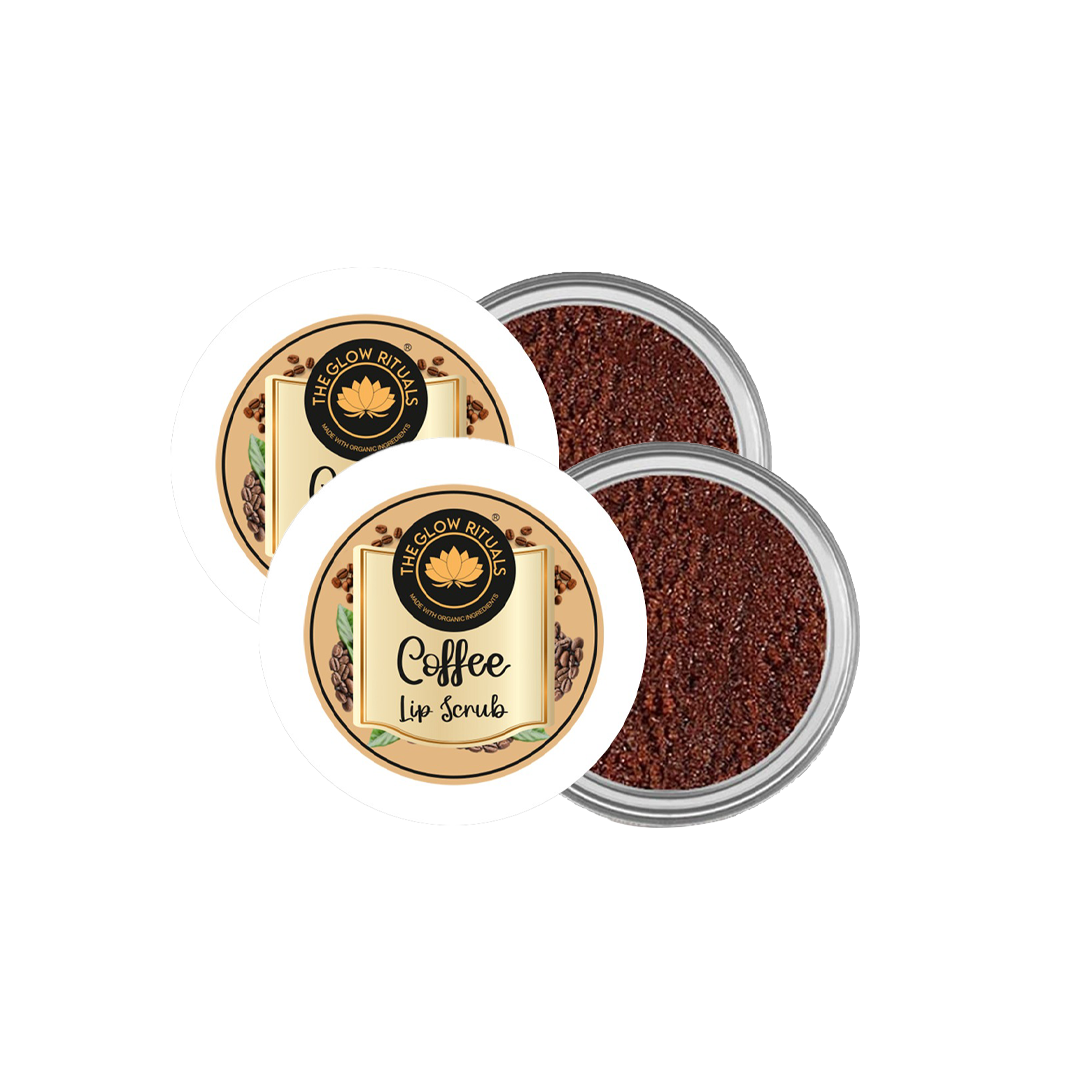 The glow rituals Coffee Lip Scrub - 8g (Pack Of 2)