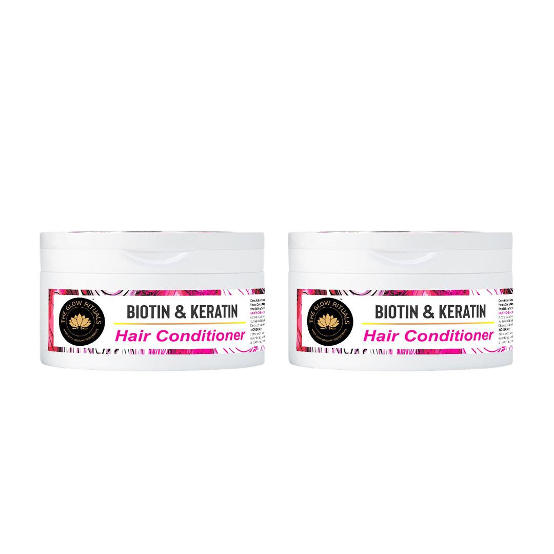 The glow rituals Biotin & Keratin Conditioner - 200g (Pack Of 2)