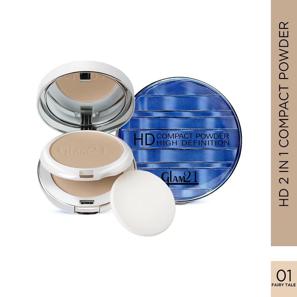 Glam21 2 In 1 HD Compact Powder - Fairy Tale