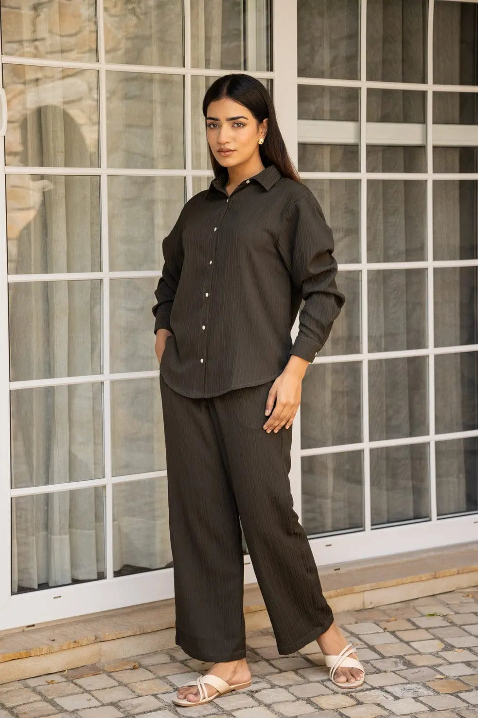 Sugnaa Knitted Shirt Pant Set