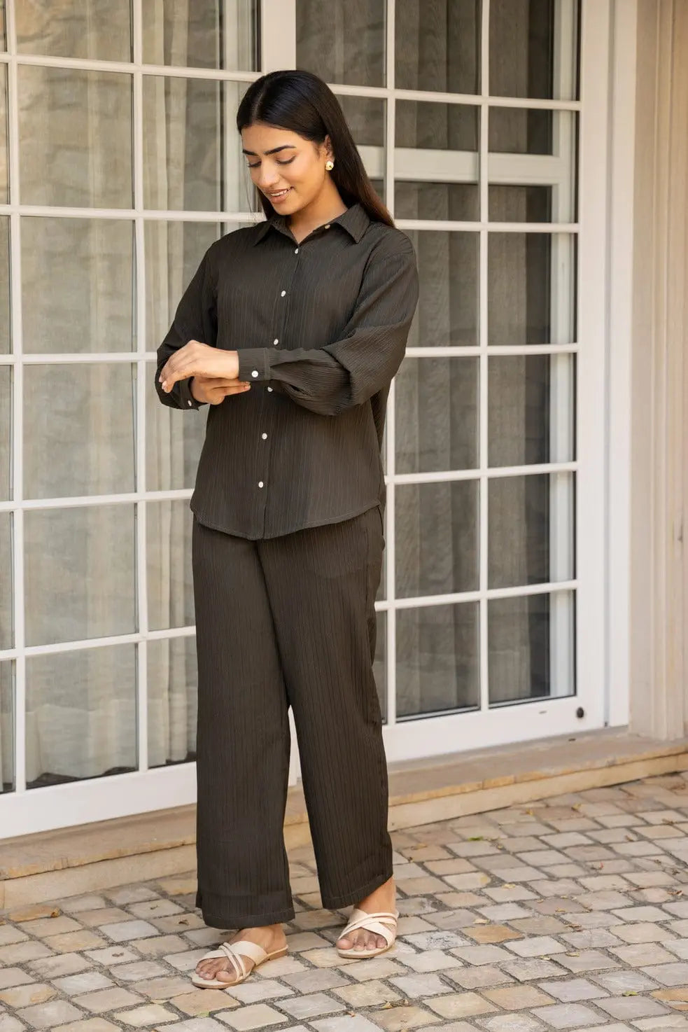 Sugnaa Knitted Shirt Pant Set