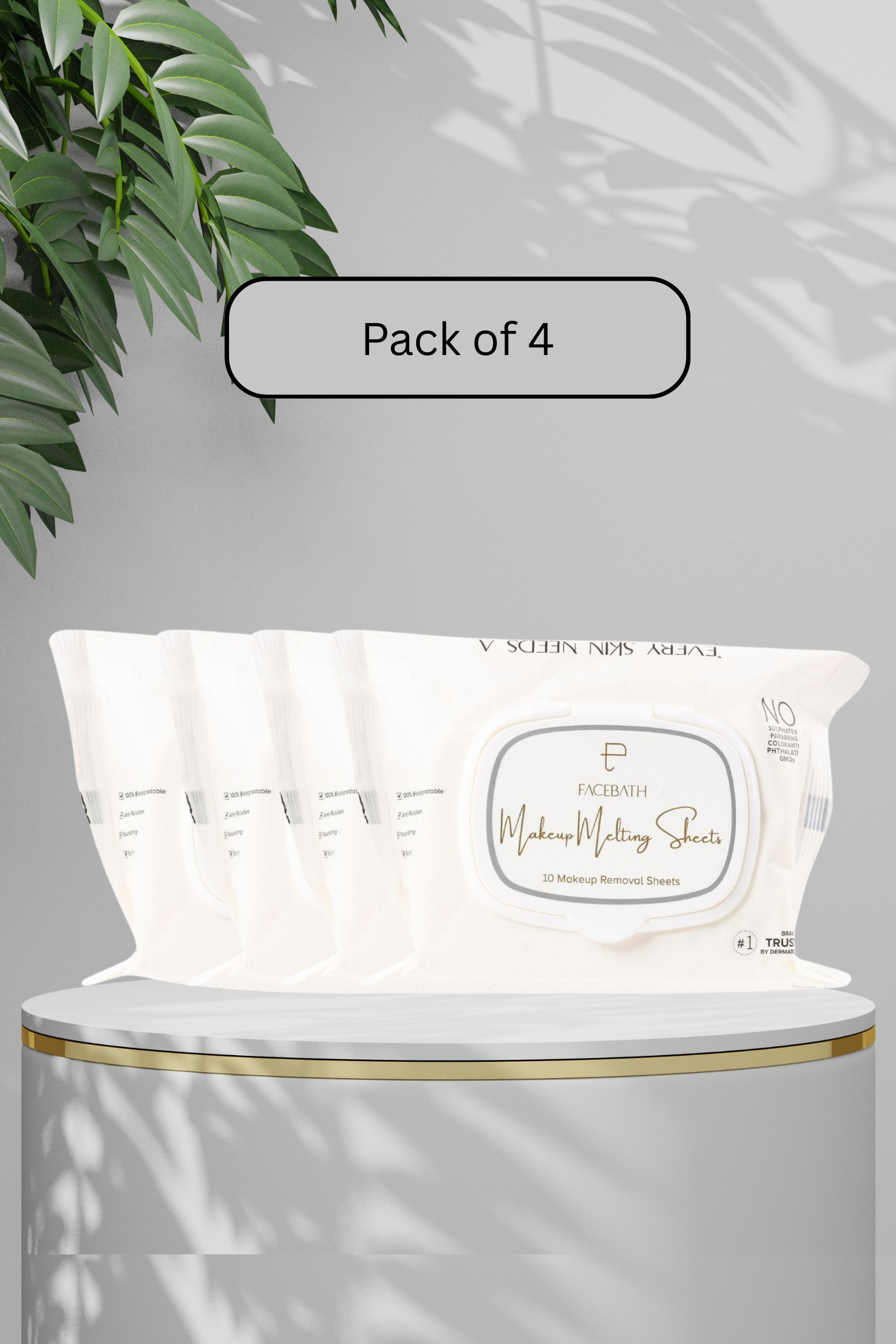 Personal Touch Makeup Melting Skin Care Wipes (10 Sheets) - Pack of 4