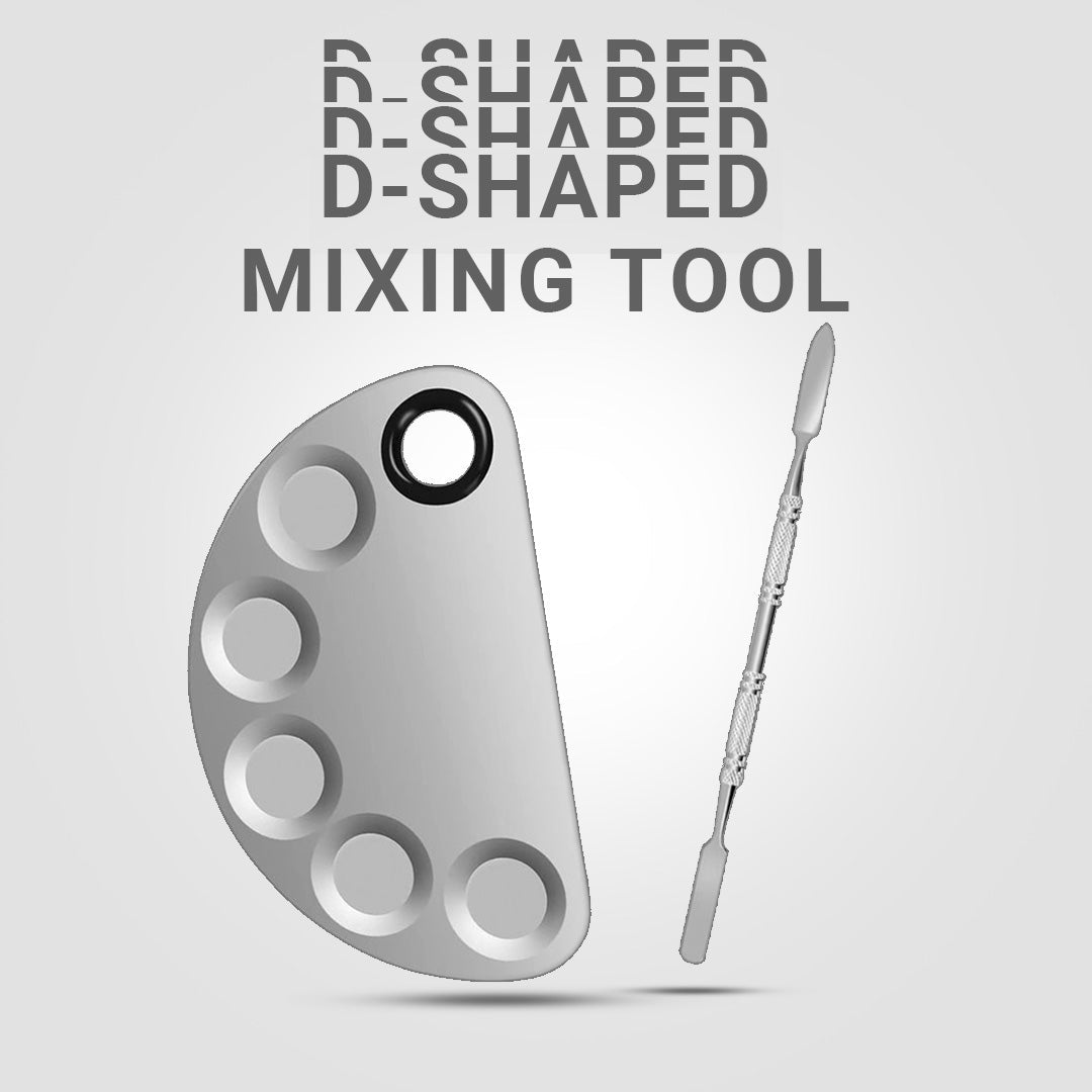 Cuffs N Lashes Stainless Steel D-Shaped Foundation Mixing Tool