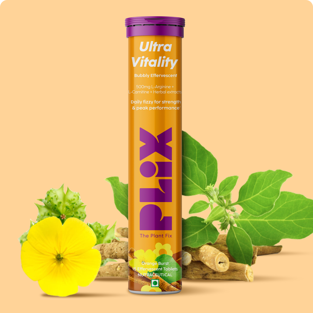 Plix Ultra Vitality Effervescent Tablets (Orange Bust, Pack of 1)