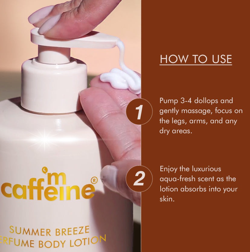 mCaffeine Summer Breeze Perfume Body Lotion - 600ml