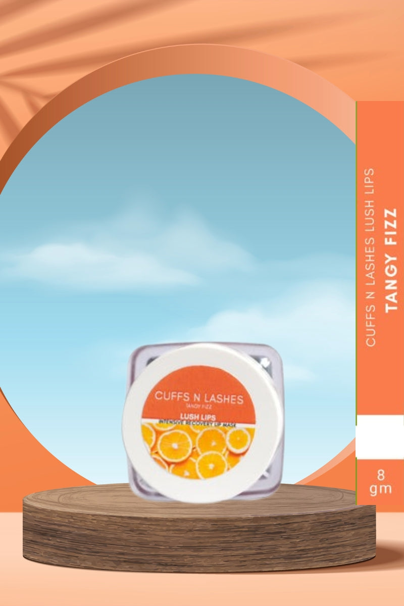 Cuffs N Lashes Tangy Fizz - Lush Lips Intensive Recovery Lip Mask