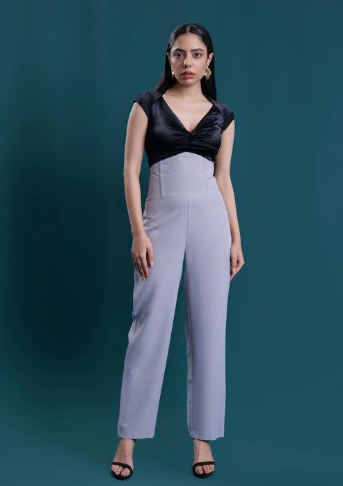 Studio OJS Grey Corset Trousers