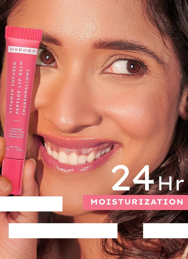 Hyphen Vitamin-Infused Peptide Tinted Lip Balm - Marshmallow - 10g