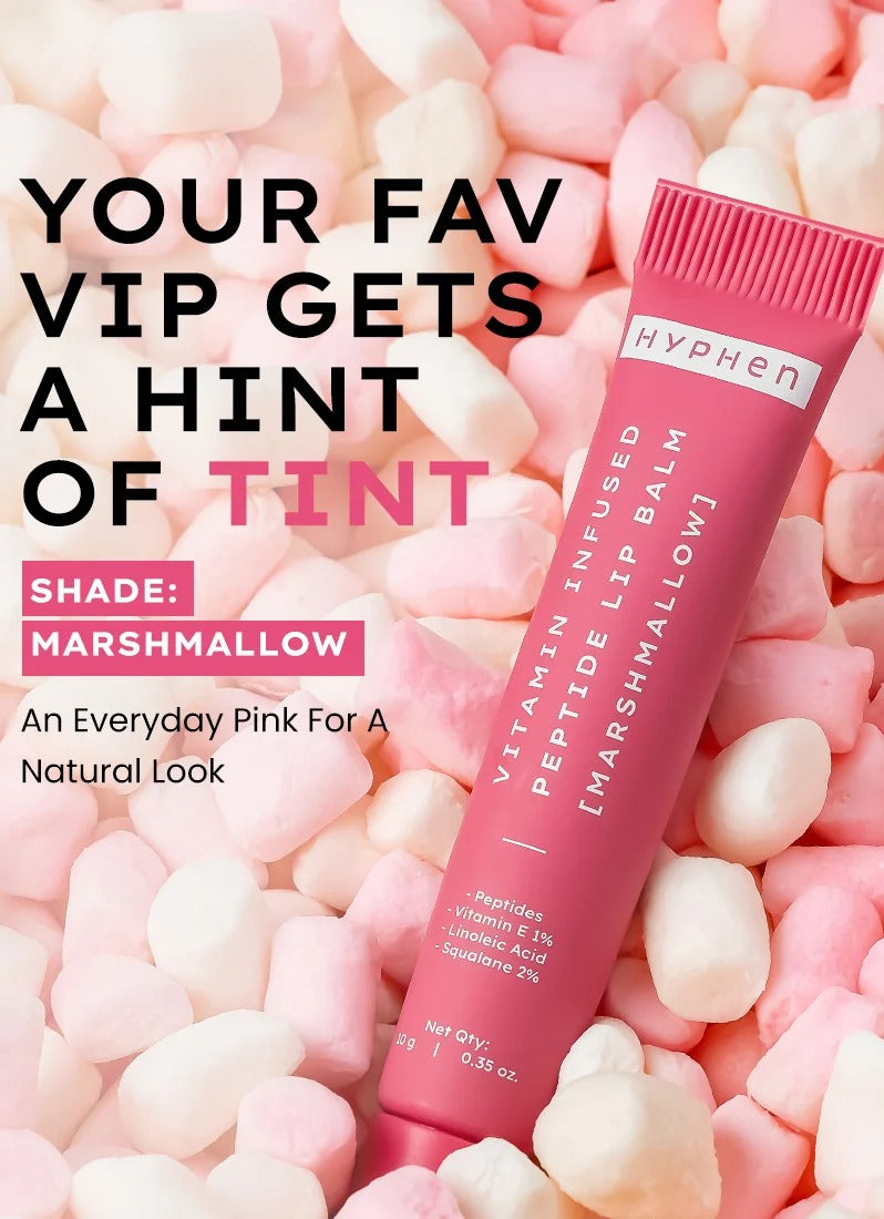 Hyphen Vitamin-Infused Peptide Tinted Lip Balm - Marshmallow - 10g