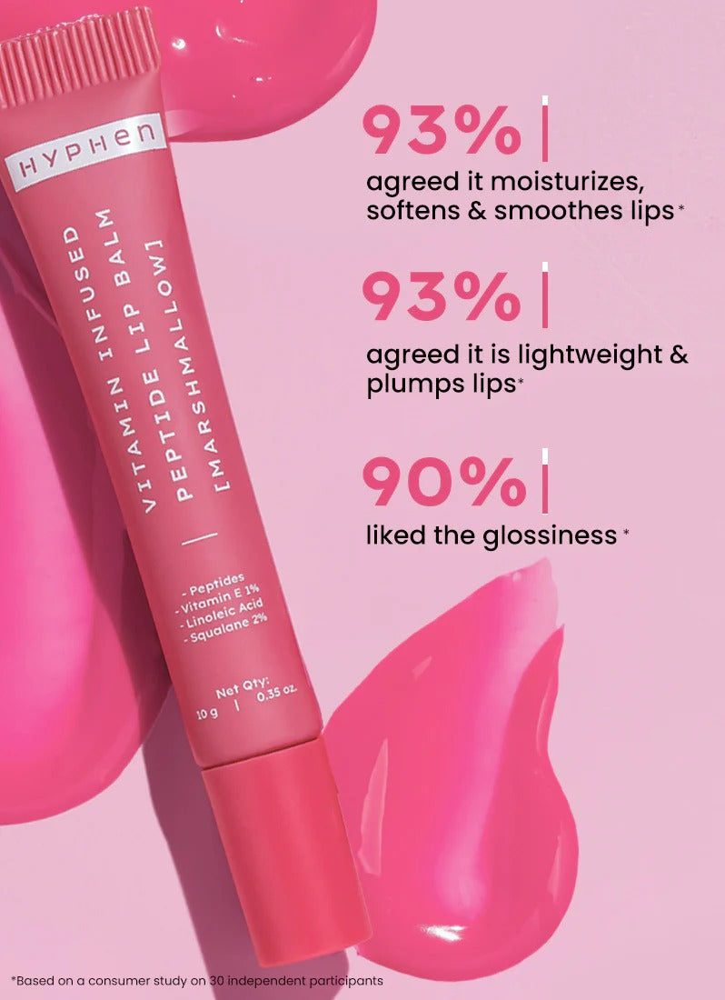 Hyphen Vitamin-Infused Peptide Tinted Lip Balm - Marshmallow - 10g