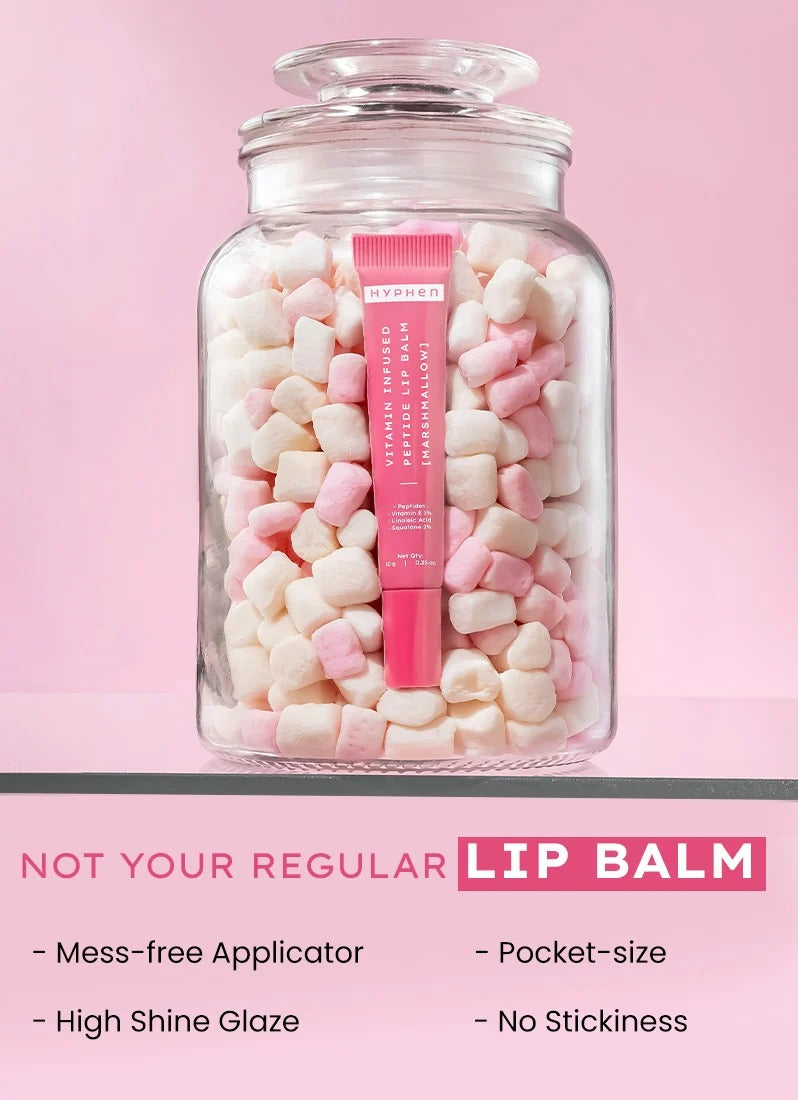 Hyphen Vitamin-Infused Peptide Tinted Lip Balm - Marshmallow - 10g