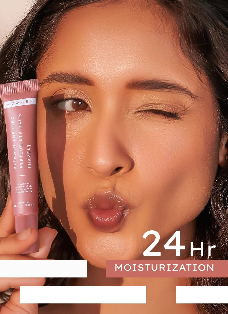 Hyphen Vitamin-Infused Peptide Lip Balm - Hazel, 10g