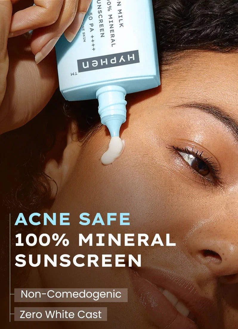 Hyphen Sun Milk 100% Mineral Sunscreen Spf 50 Pa++++