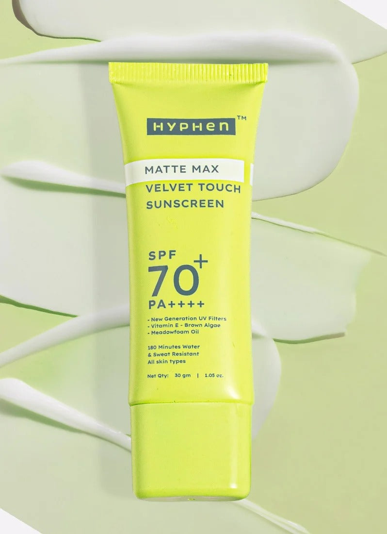 Hyphen Matte Max Velvet Touch Sunscreen SPF 70+ PA++++