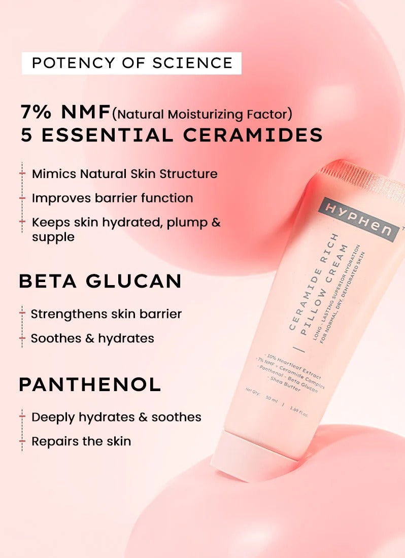 Hyphen Ceramide Rich Pillow Face Cream - 50ml