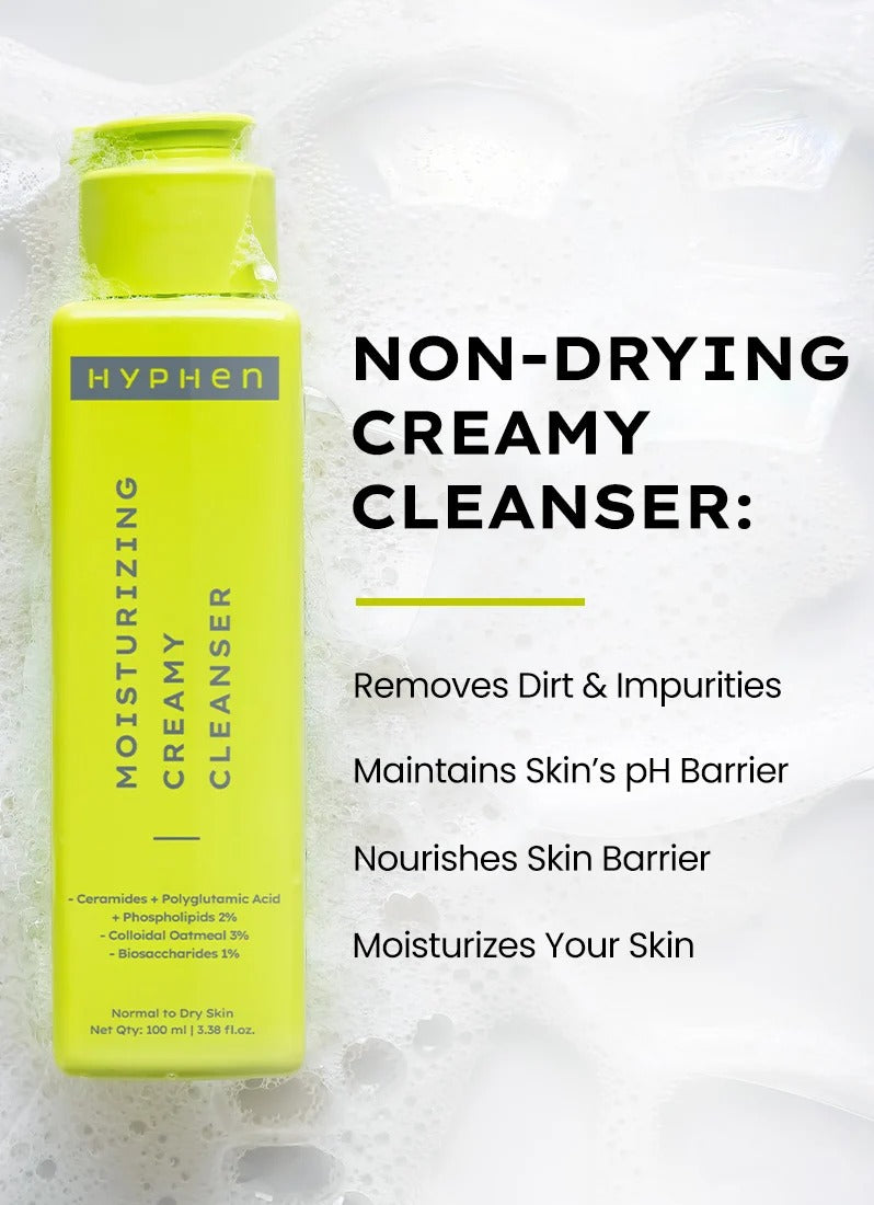 Hyphen Moisturizing Cream Cleanser with Polyglutamic Acid