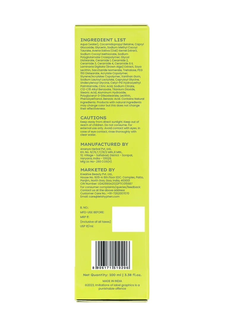 Hyphen Moisturizing Cream Cleanser with Polyglutamic Acid