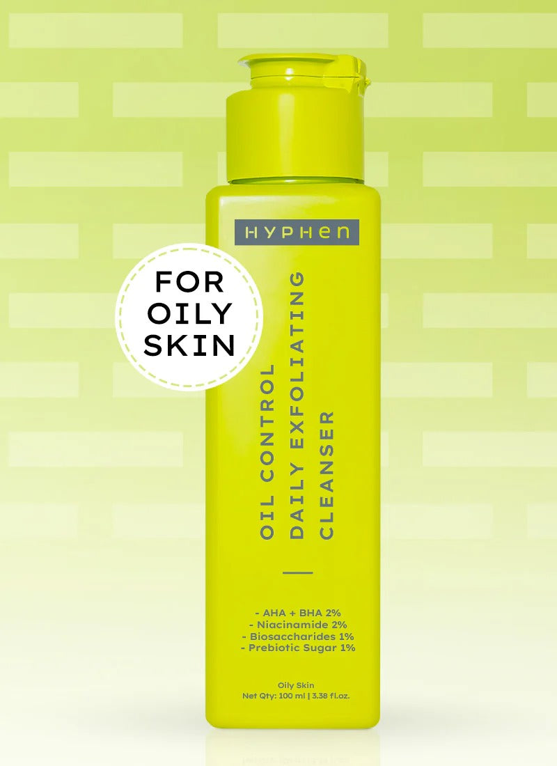 Hyphen Oil Control 2% AHA BHA Face Wash - 100 ml