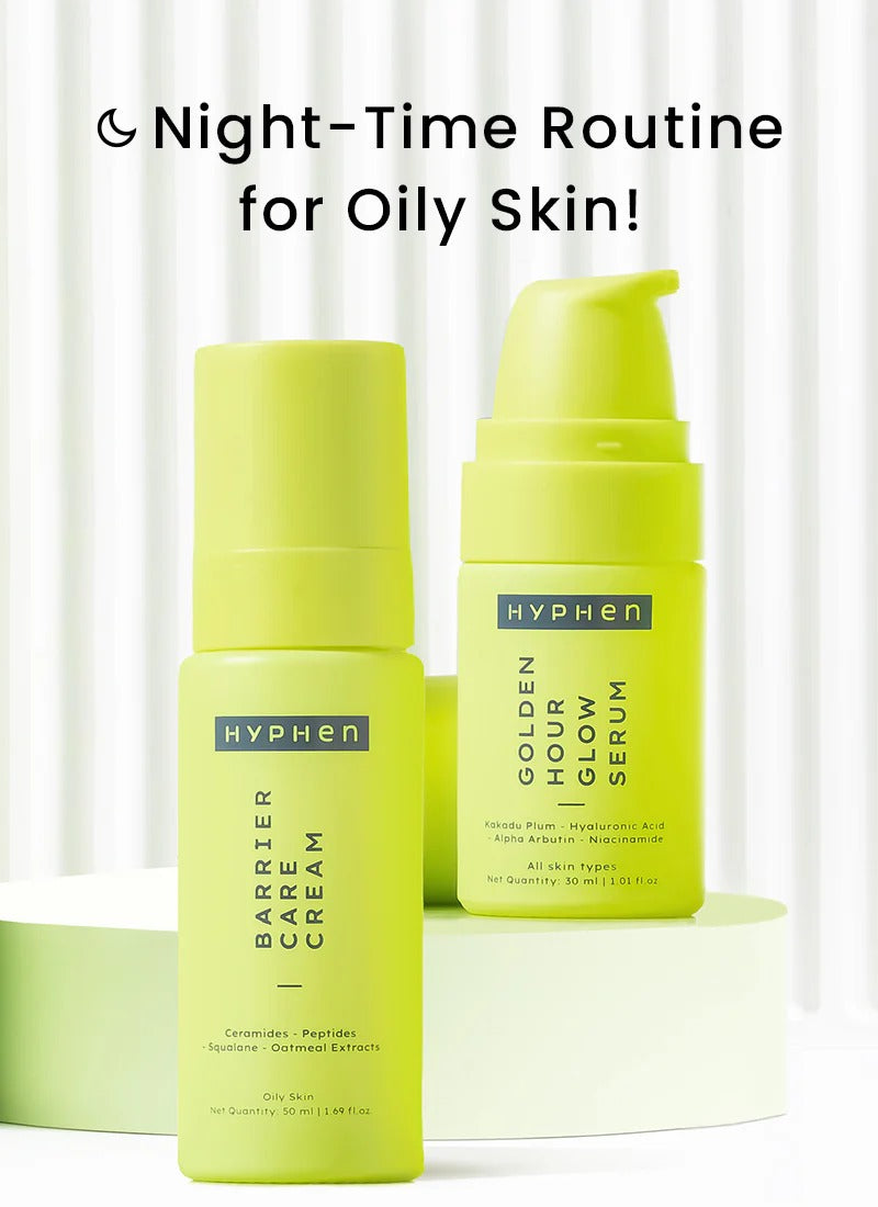 Hyphen Night-Care Routine For Oily Skin - Set Of 2