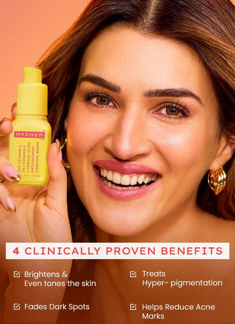 Hyphen 10% Vit C Serum with 1% Vit E & Ferulic Acid - 20ml