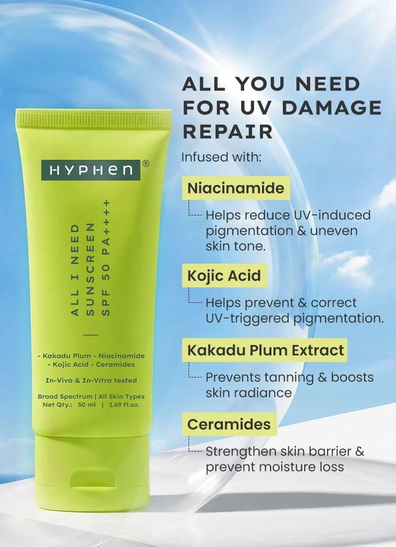 Hyphen All I Need Sunscreen SPF 50 PA ++++