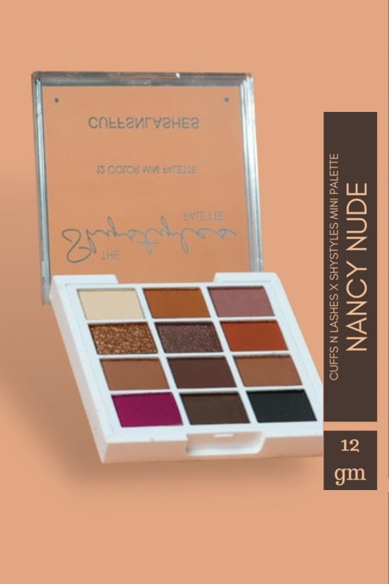 Cuffs N Lashes Nancy Nude - ShyStyles 12 Color Mini Palette