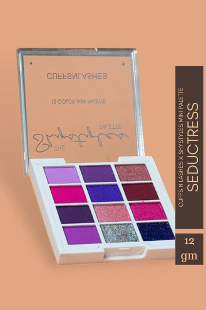 Cuffs N Lashes Seductress - ShyStyles 12 Color Mini Palette