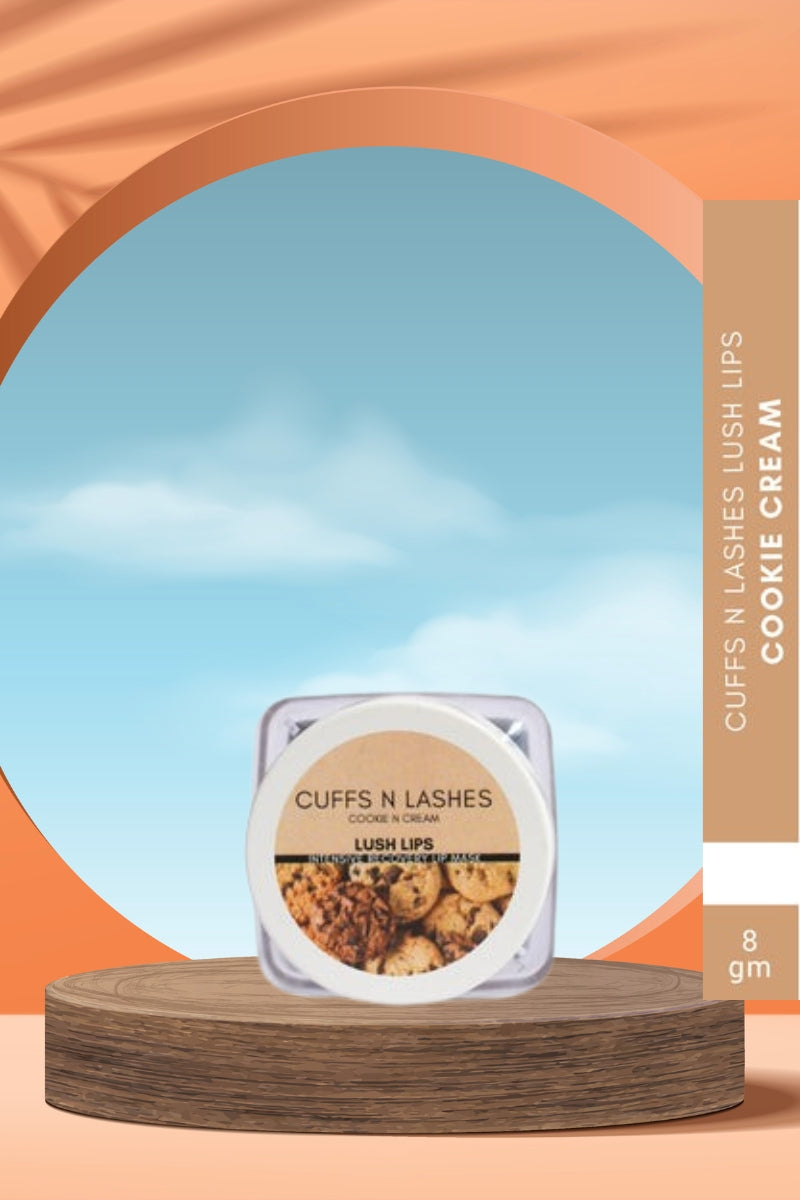 Cuffs N Lashes Cookie N Cream - Lush Lips Intensive Recovery Lip Mask