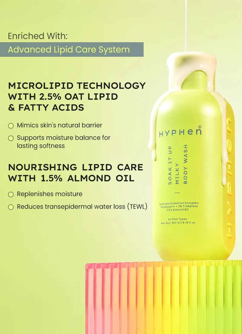 Hyphen Soak it up milky body wash - 250ml