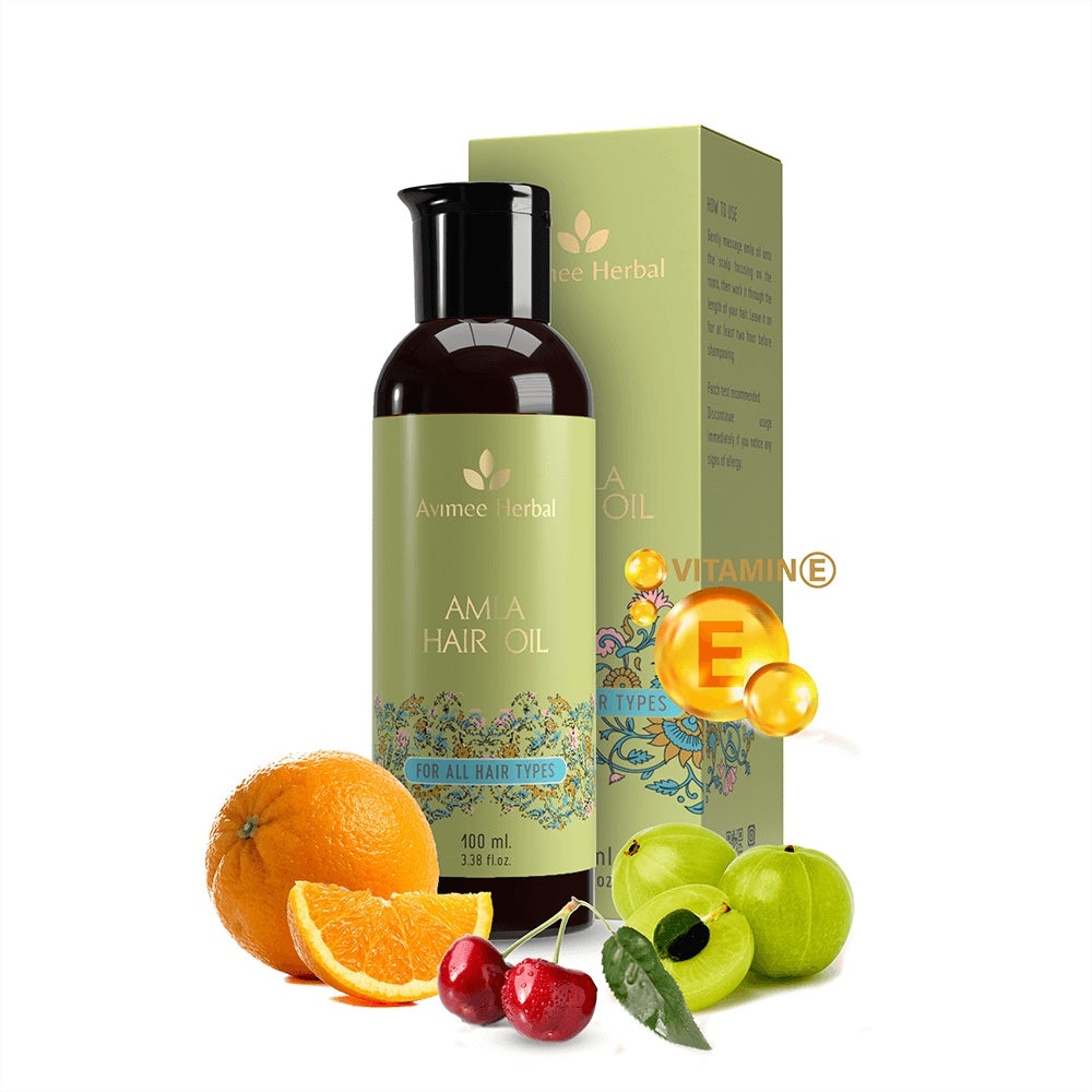 Avimee Herbal Pure Amla Hair Oil for Grey Hair & Dandruff