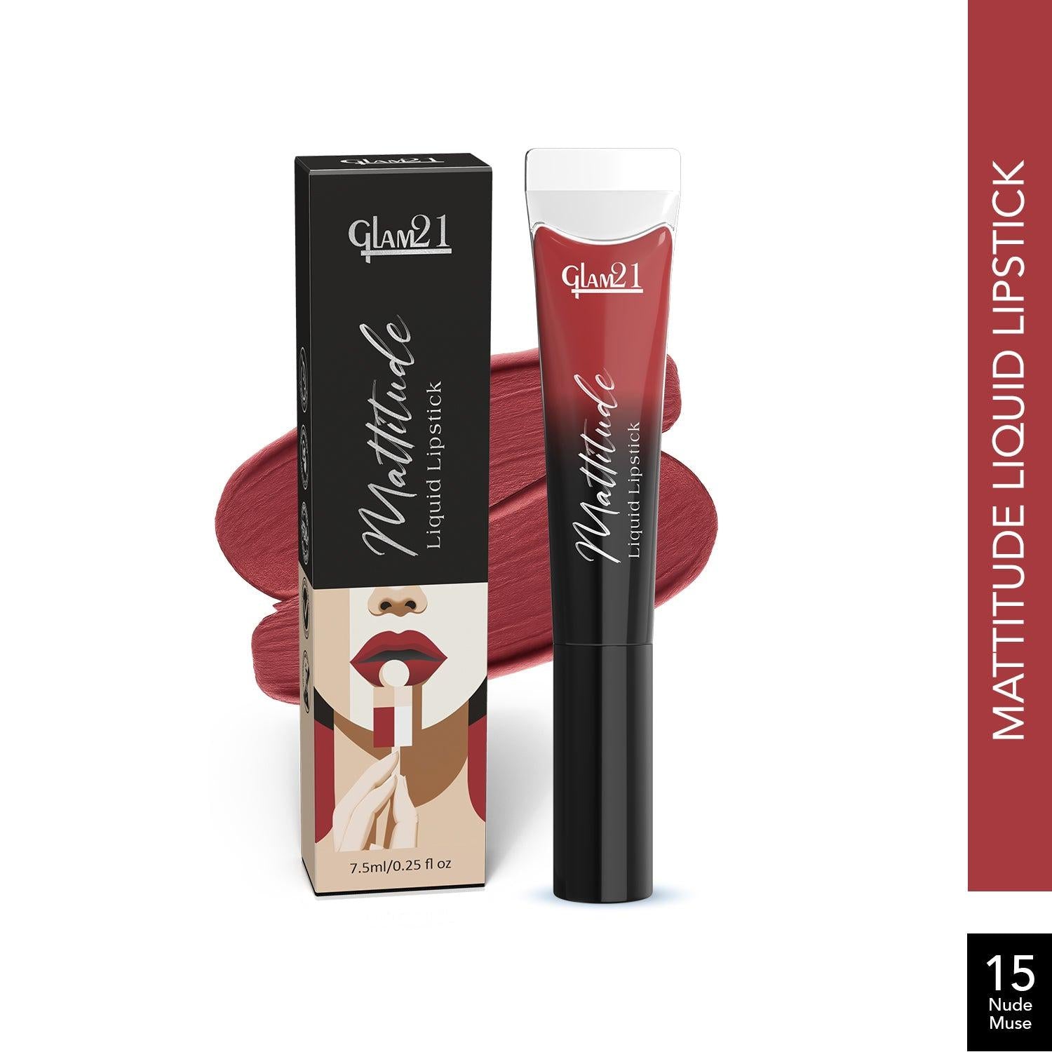 Glam21 Mattitude Lipstick - Nude Muse
