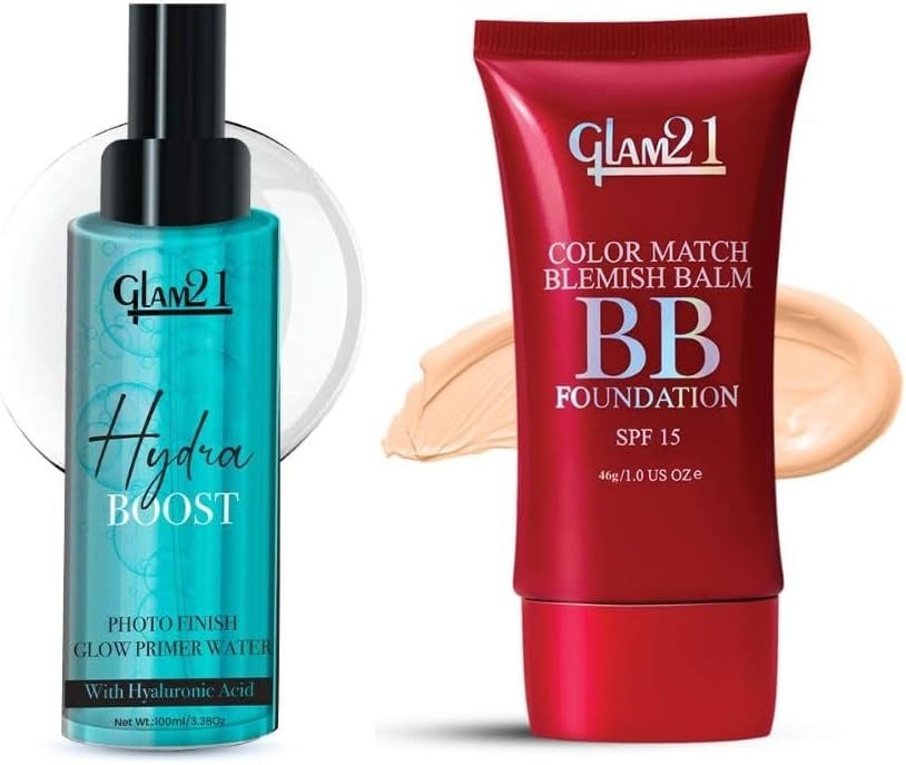 Glam21 Hydra Boost Primer Water + BB Foundation (Light Medium)