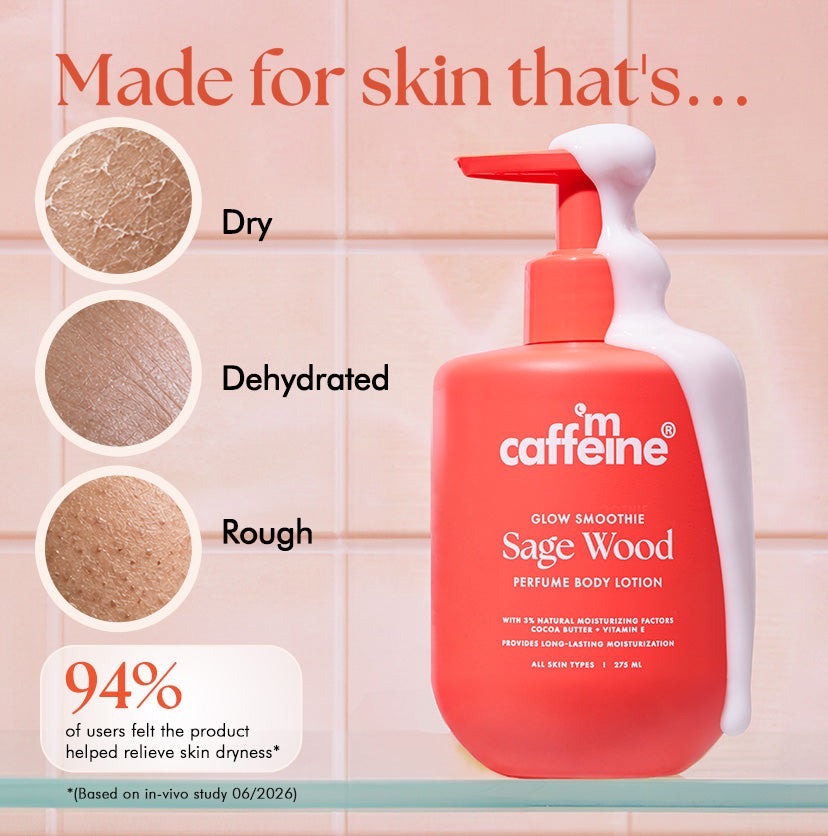 mCaffeine Sage Wood Serum Perfume Body Lotion - 275ml