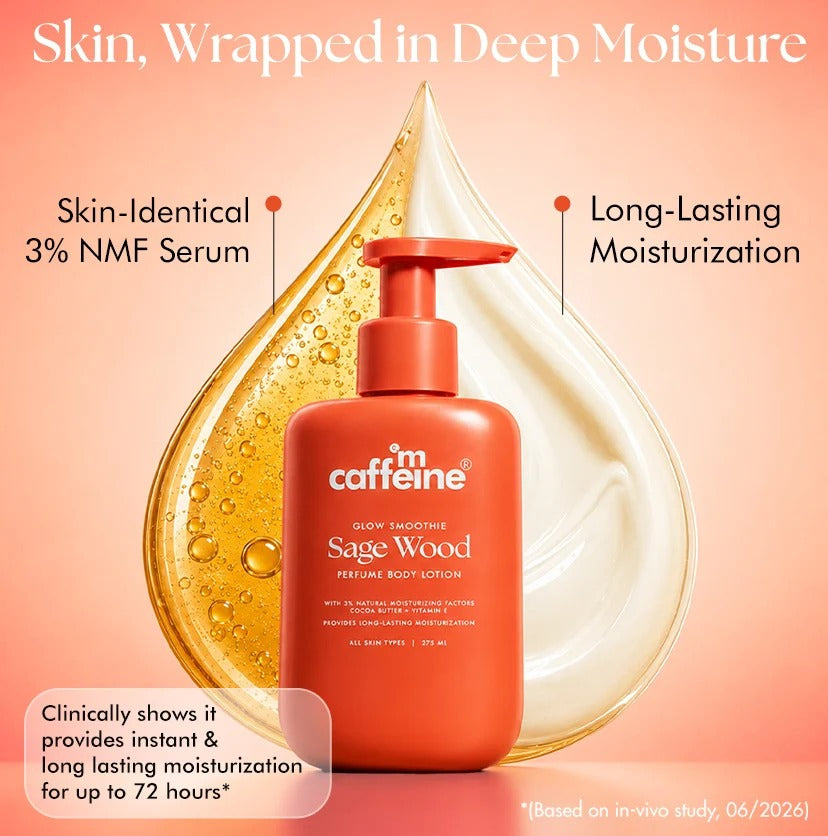 mCaffeine Sage Wood Serum Perfume Body Lotion - 275ml