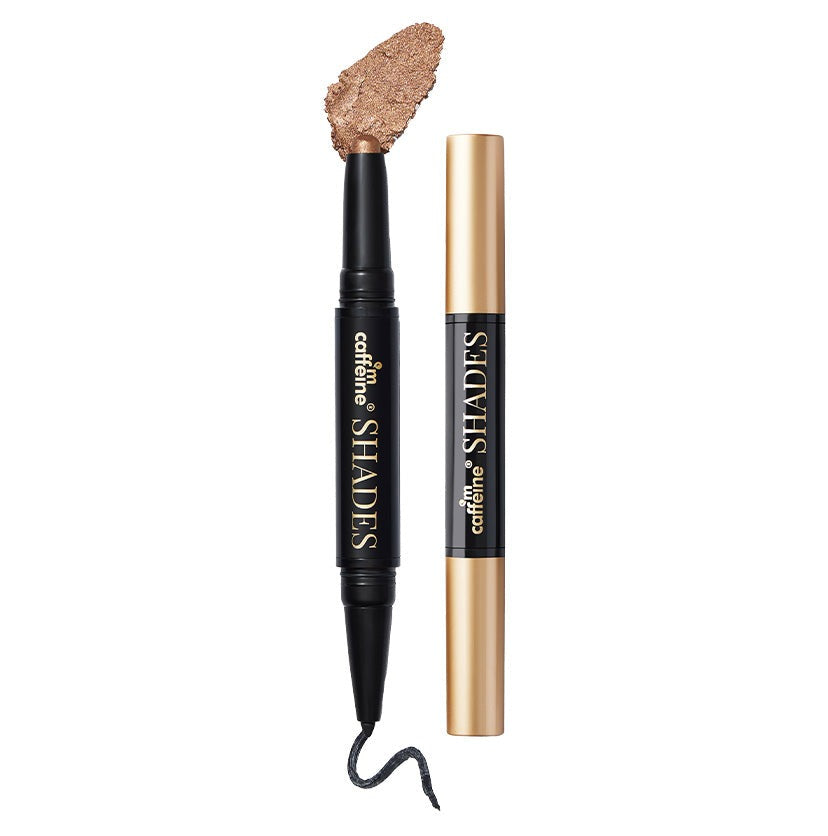 mCaffeine Duo-Verse 2-In-1 Kajal + Eyeshadow - Golden Hour & Black Magic