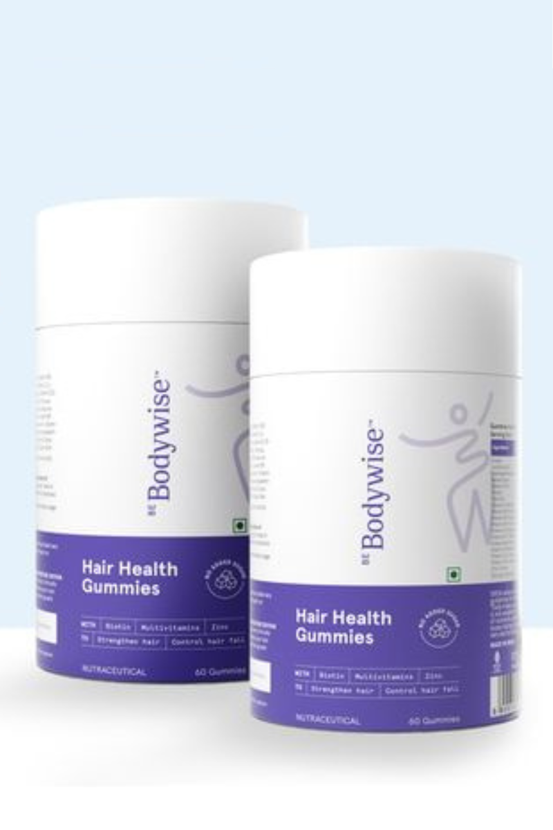 Be Bodywise Biotin Hair Gummies (2 packs of 60 gummies)