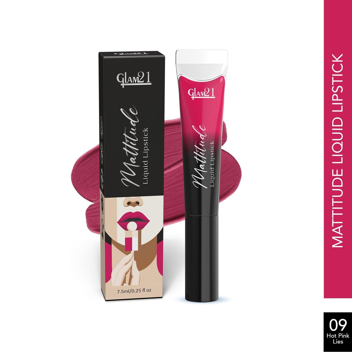 Glam21 Mattitude Lipstick - Hot Pink Lies