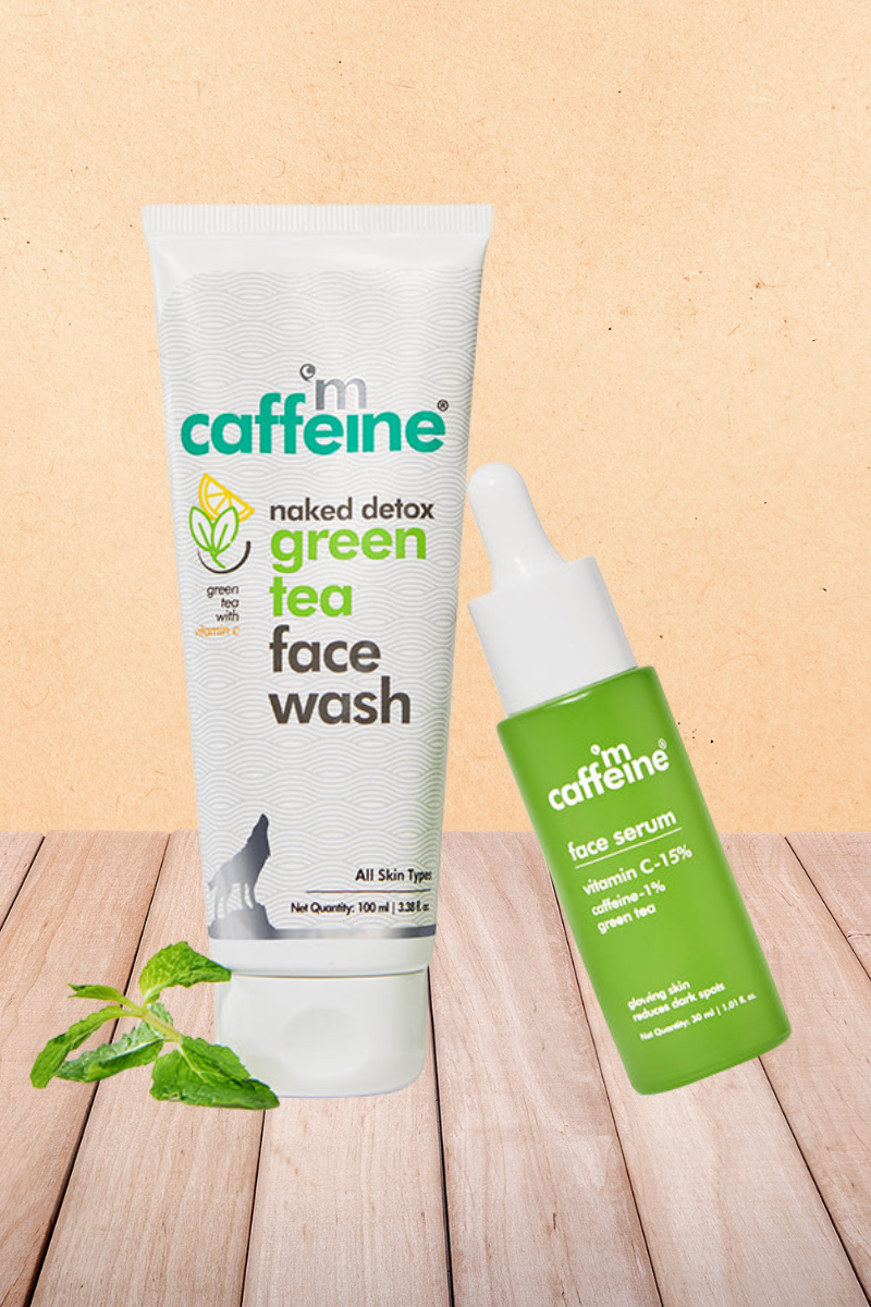 mCaffeine Green Tea & Vitamin C Daily Face Glow Duo