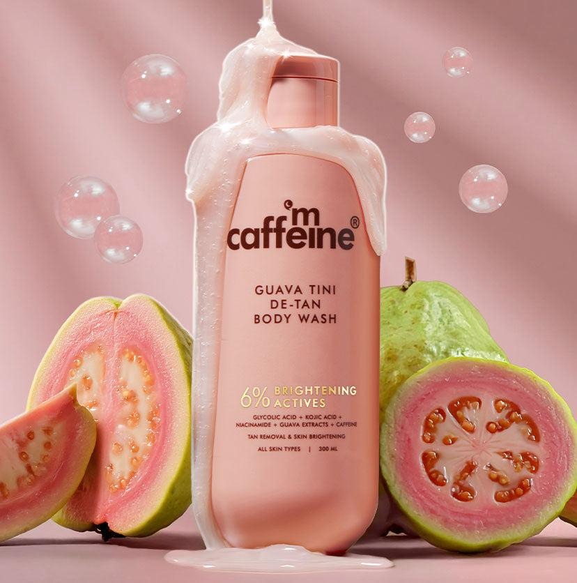 mCaffeine De-Tan Body Wash + Perfume Body Lotion + De-Tan Body Scrub (combo)
