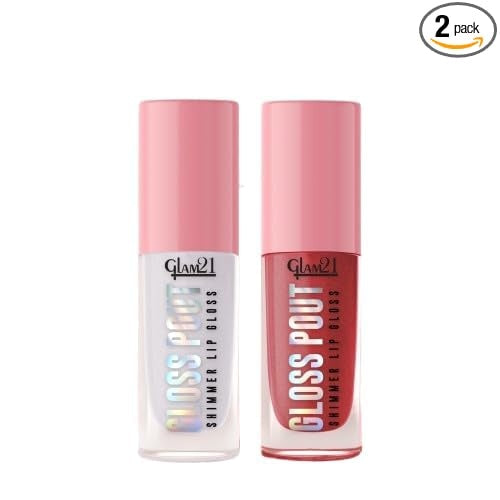Glam21 Gloss Pout Lip Gloss (Crystal Kiss & Crimson Kiss)