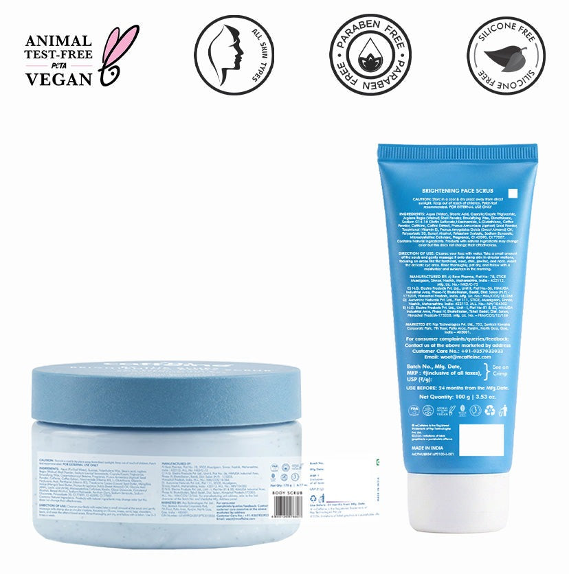 mCaffeine Exfoliate & Brighten Duo