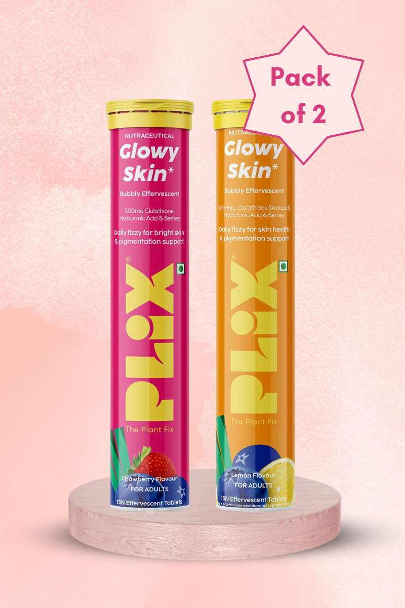 Plix Skin Glow Glutathione Tablets (Strawberry + Lemon)