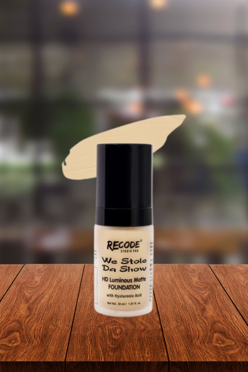 Recode 1.01 Hd Luminous Matte Finish Foundation Alhind - 30 Ml