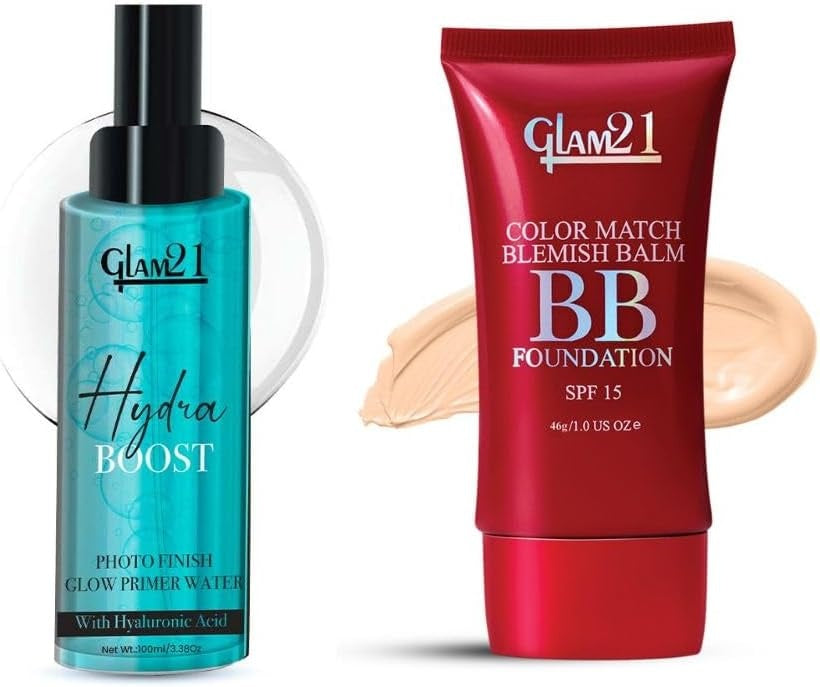 Glam21 Hydra Boost Primer Water + BB Foundation (Honey Drop)