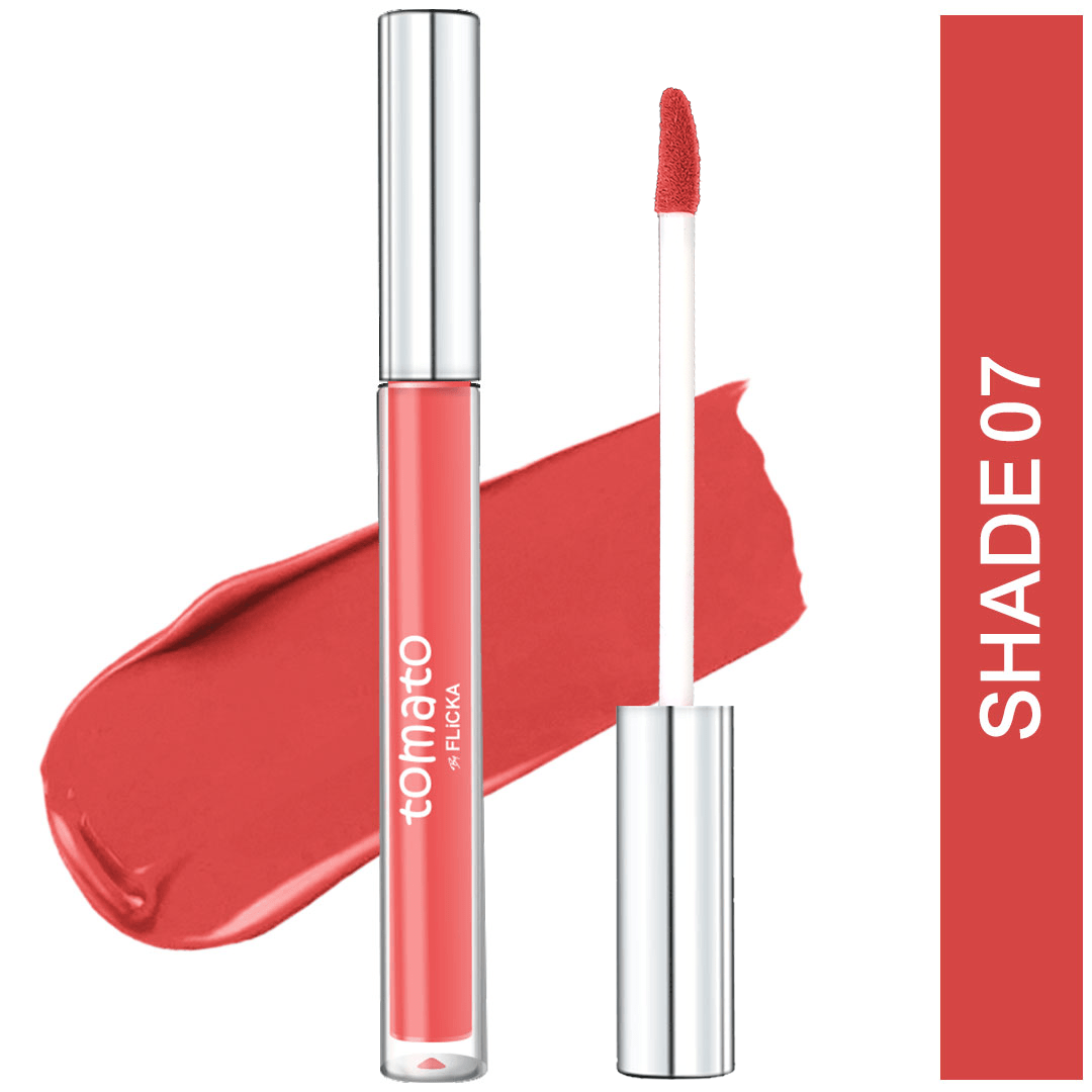 Flicka Cosmetics Shade7 - Tomato Liquid Matte Lipstick