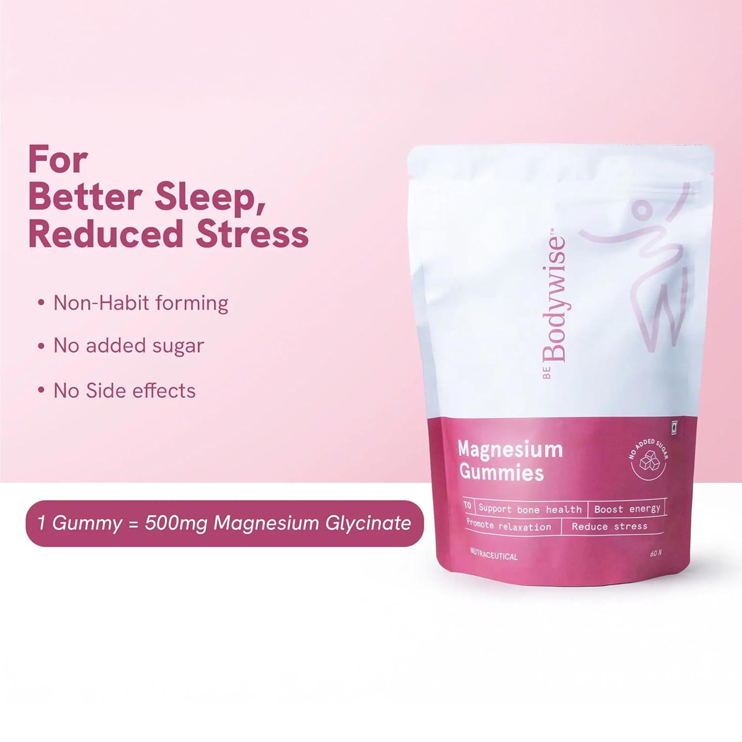 Be Bodywise Magnesium Glycinate Gummies - 60