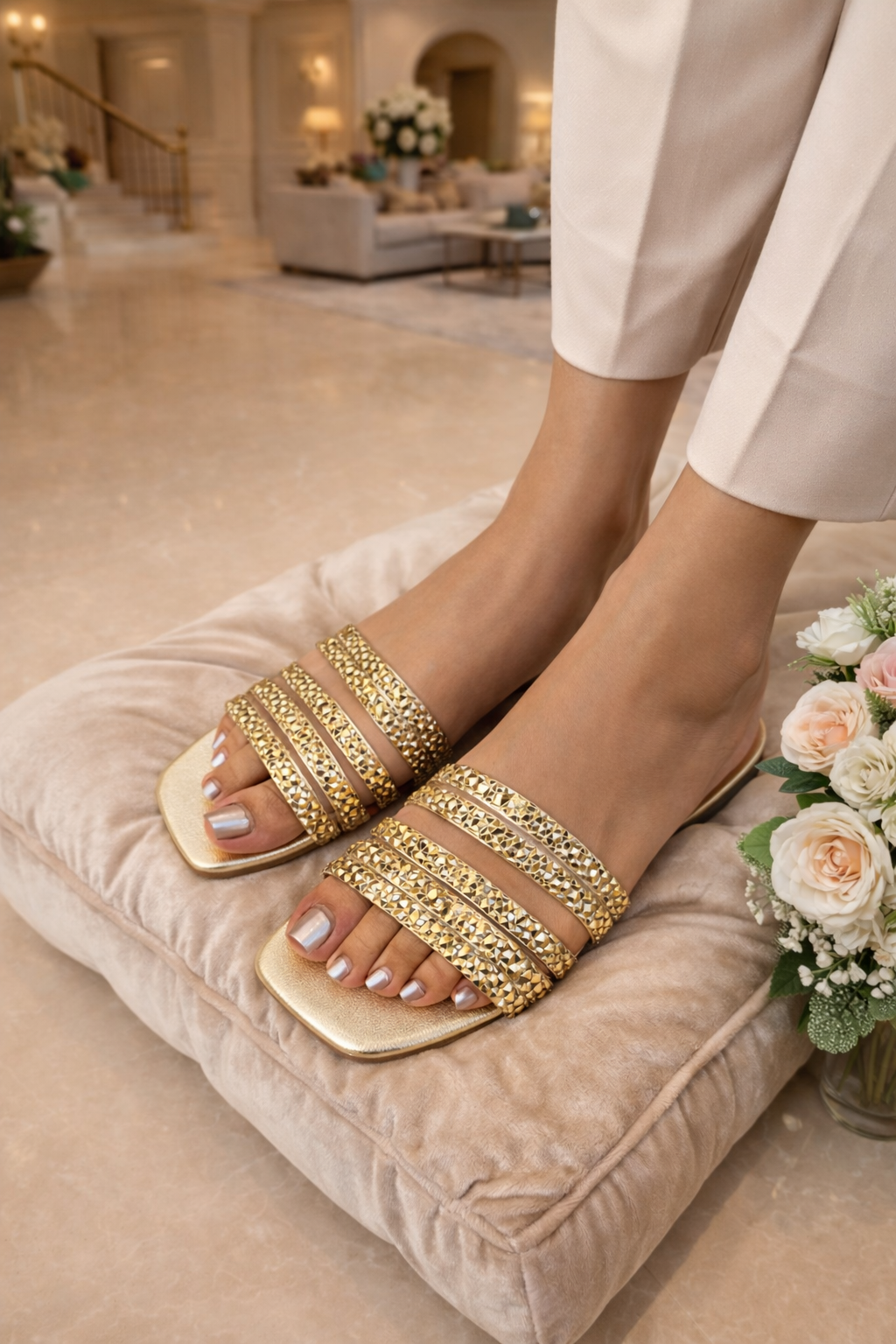 Sandal Stories Sitara Zariya Luxe Flats