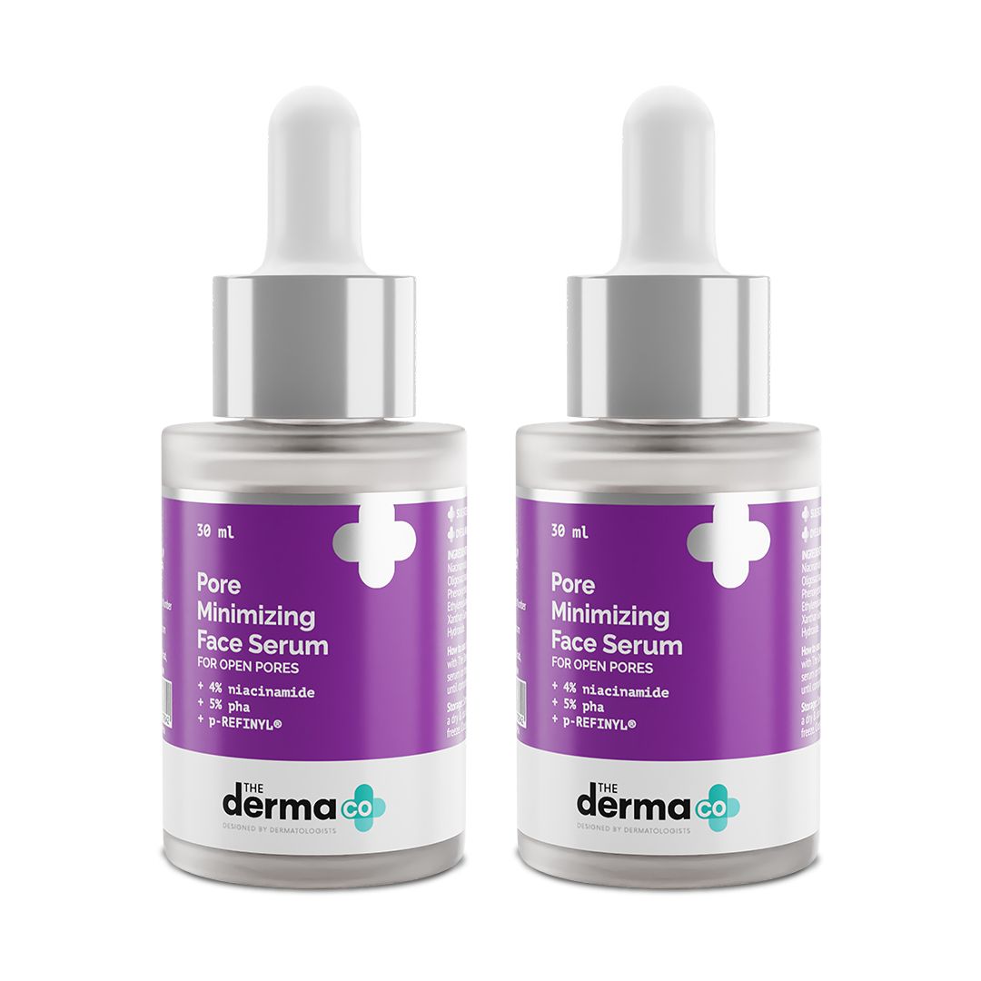 Derma Co Pore Minimizing Face Serum with 4% Niacinamide, 5% PHA & p-REFINYL