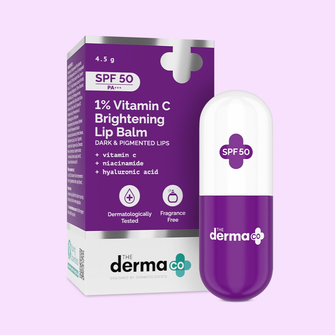 Derma Co 1% Vitamin C Brightening Lip Balm - 4.5g