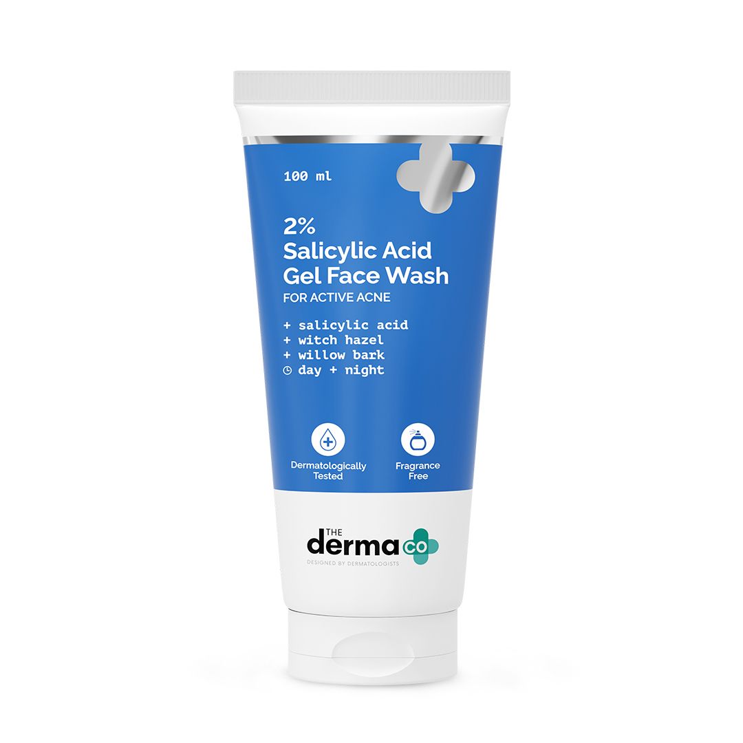 Derma Co 2% Salicylic Acid Gel Face Wash with Salicylic Acid & Witch Hazel